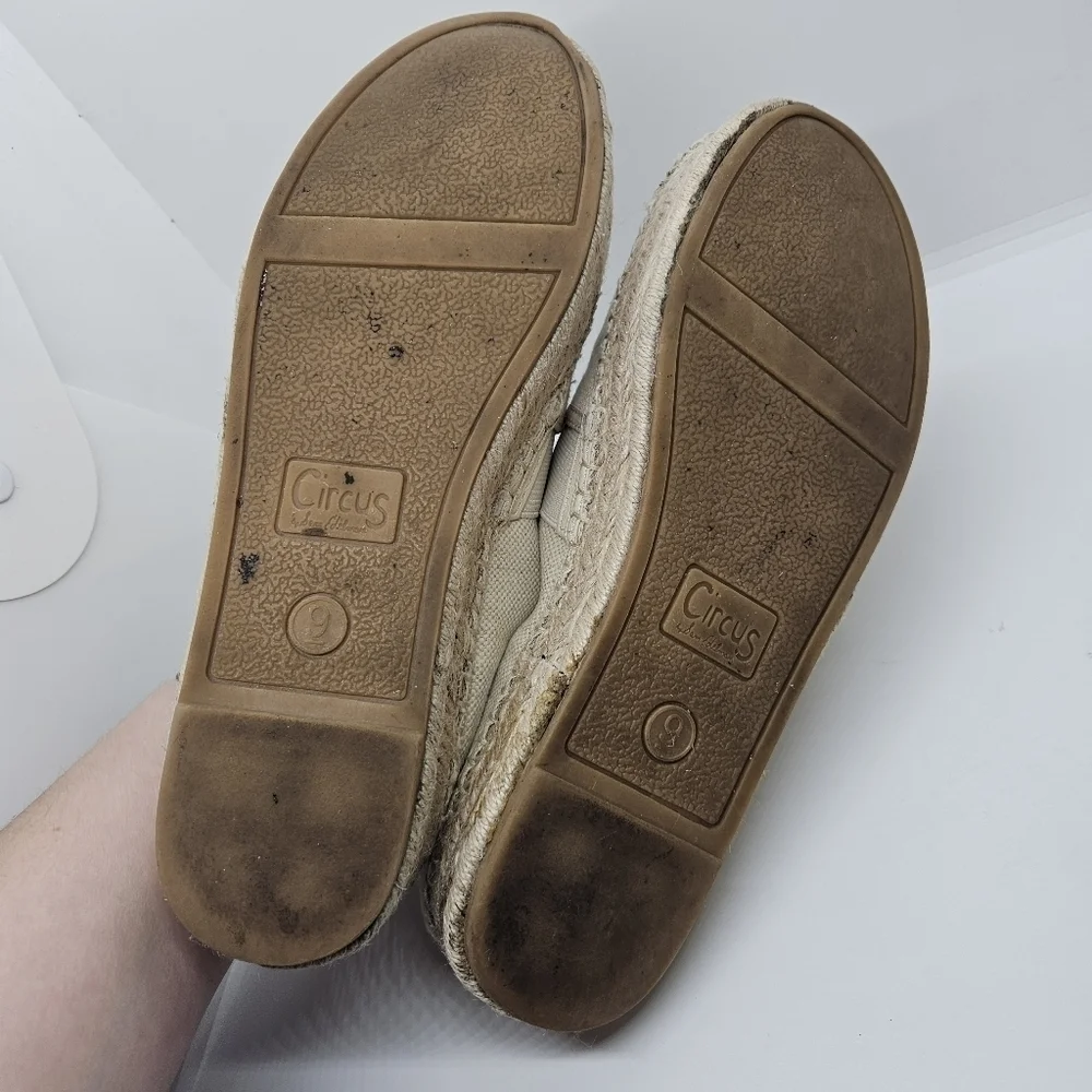 Circus by Sam Edelman Christina Platform Espadrilles beige size 9M